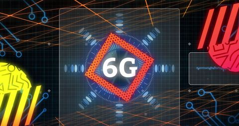 Futuristic Digital Illustration Highlighting 6G Technology - Download Free Stock Images Pikwizard.com