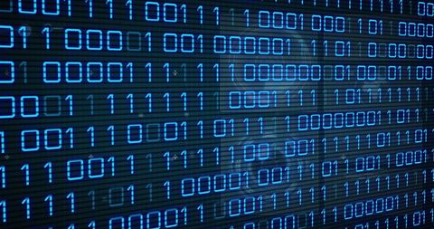 Binary Code Data Processing Digital Display - Download Free Stock Images Pikwizard.com