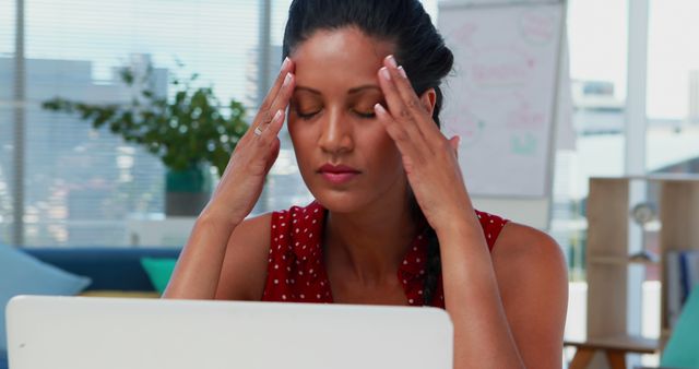 Stressed Businesswoman Facing Deadline Pressure in Office - Download Free Stock Images Pikwizard.com