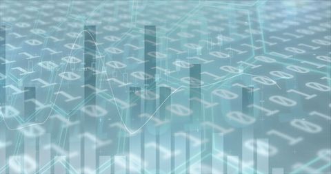 Digital Financial Data with Binary Code Display - Download Free Stock Images Pikwizard.com