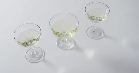 Trio of Champagne Glasses for Festive Celebrations