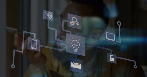 Digital Interface Technology with Connected Symbols