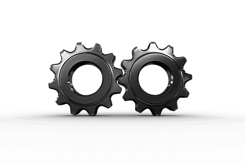 Transparent Metal Gears Interlocking on Clear Background - Download Free Stock Videos Pikwizard.com