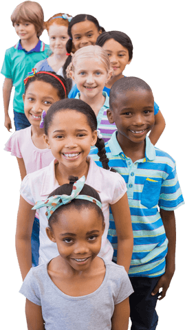 happy diverse kids posing with joy in transparent background - Download Free Stock Videos Pikwizard.com
