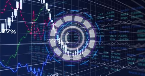 High-Tech Digital Finance Data and Financial Charts Interface - Download Free Stock Images Pikwizard.com