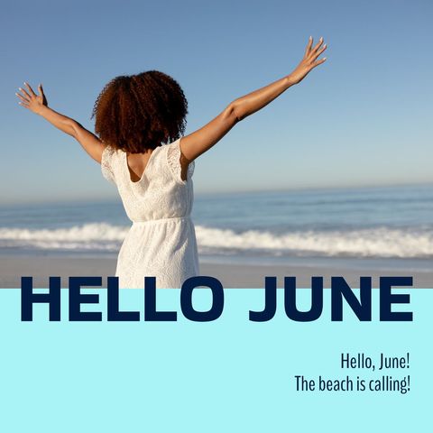 Joyful Welcome to Summer by the Seaside