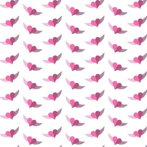 Vector Pink Hearts with Wings on Transparent Background for Valentine's Design - Download Free Stock Videos Pikwizard.com