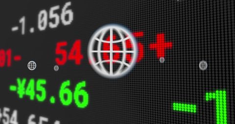 Global Finance Network with Digital Stock Exchange Data - Download Free Stock Images Pikwizard.com