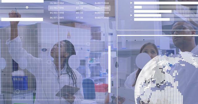 Multiracial Team Analyzing Scientific Data in Laboratory - Download Free Stock Images Pikwizard.com