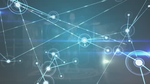 Futuristic Digital Network and Data Connections Background