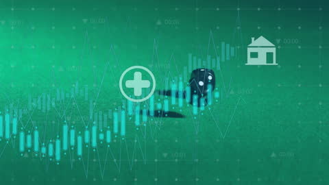 Abstract Modern Healthcare and Technology Interface