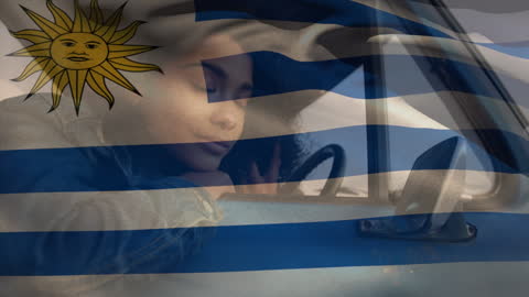 Union of Travel and Adventure with Uruguay Flag Overlay