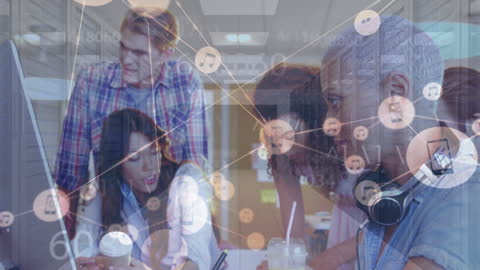 Innovative Learning: Diverse Students Engaged in Collaborative Study