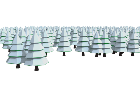 transparent snow-covered forest with stylized trees - Download Free Stock Videos Pikwizard.com