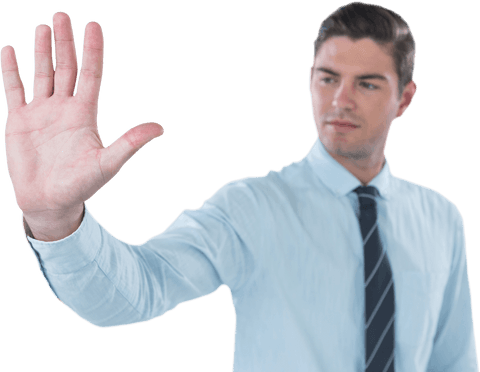 Transparent Hand Gesture, Businessman Framing Future Innovation - Download Free Stock Videos Pikwizard.com
