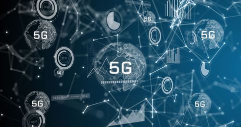 Global Network Concept with 5G Technology Visualization - Download Free Stock Images Pikwizard.com