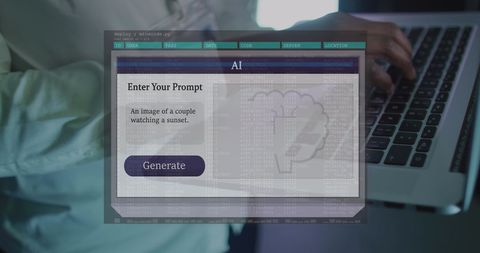 African American Man Engaged in AI Text Generation on Laptop - Download Free Stock Images Pikwizard.com