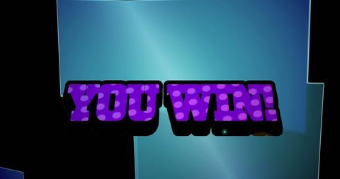 Bright Text Display with Animating Shapes Interface