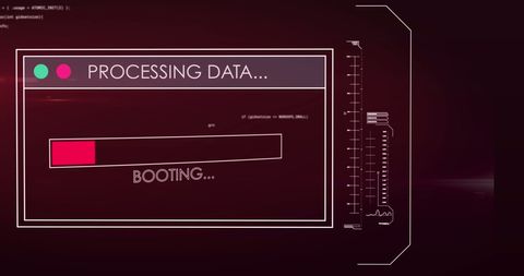 Abstract Digital Interface with Data Processing - Download Free Stock Images Pikwizard.com