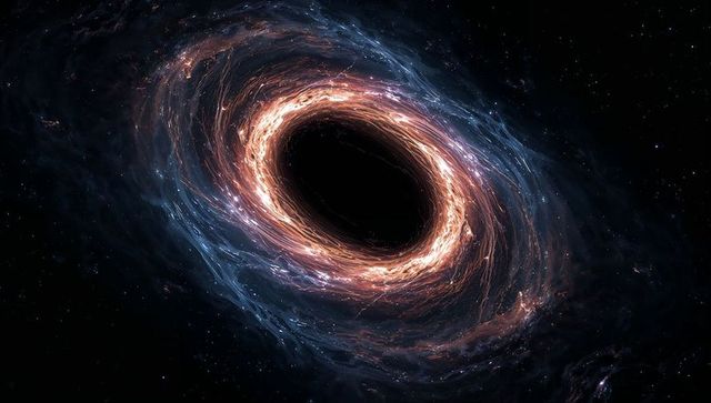 Intricate accretion disk spinning around mysterious black hole