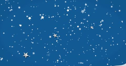 Starry Night Background with Blue Color Scheme