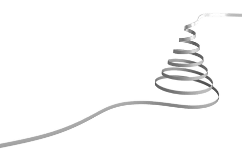 elegant white ribbon spiral on transparent background - Download Free Stock Videos Pikwizard.com