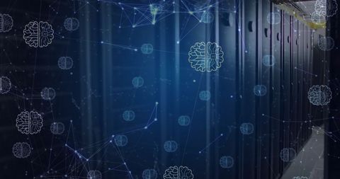 AI Brains Transforming Data in Modern Server Room