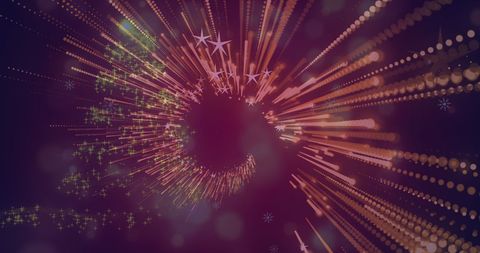 Festive Fireworks and Glowing Christmas Tree Celebration - Download Free Stock Images Pikwizard.com