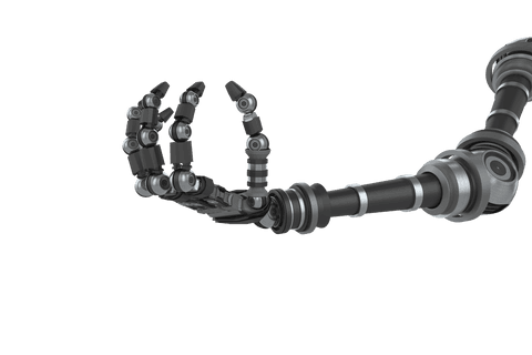 Futuristic Silver Robotic Hand on Transparent Background - Download Free Stock Videos Pikwizard.com