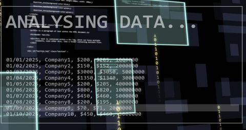 Digital Data Analysis and Processing Interface - Download Free Stock Images Pikwizard.com