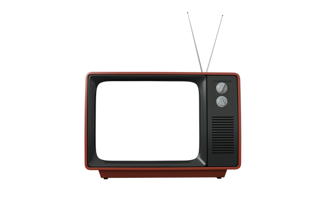 Vintage Brown TV with Antennas and Copy Space on Transparent Background - Download Free Stock Videos Pikwizard.com