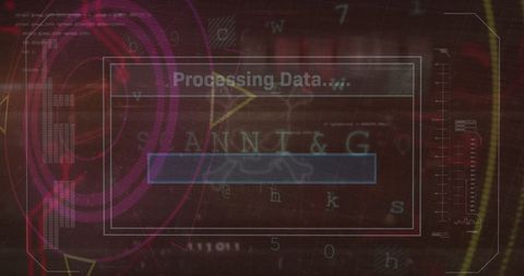 Digital Data Processing Concept in Technological Interface - Download Free Stock Images Pikwizard.com