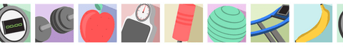 Transparent Flat Design Fitness and Diet Icons in Pastel Colors - Download Free Stock Videos Pikwizard.com