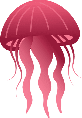 transparent jellyfish illustration with flowing tentacles - Download Free Stock Videos Pikwizard.com