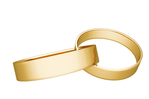 transparent overlapping gold wedding ring pair on light background - Download Free Stock Videos Pikwizard.com