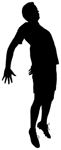 Black Silhouette of Football Player in Transparent Design - Download Free Stock Videos Pikwizard.com