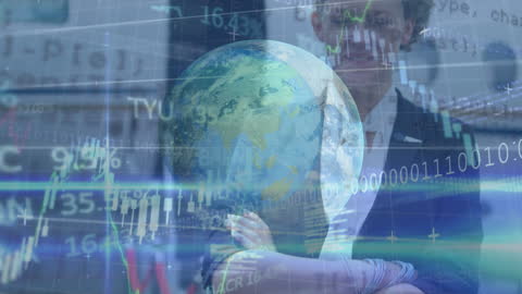 Global Business Data Analysis with Earth and Graphs Overlay