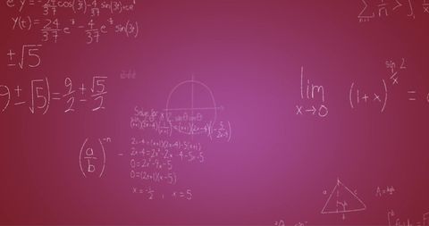 Handwritten Mathematics Formulae on Purple Background - Download Free Stock Images Pikwizard.com