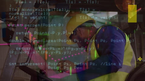 Data Integration with Construction Professional in AI Concept