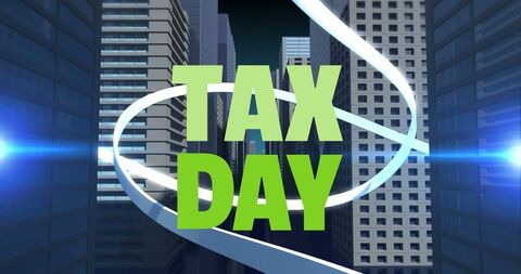 creative 3d tax day urban lightscape illustration - Download Free Stock Images Pikwizard.com