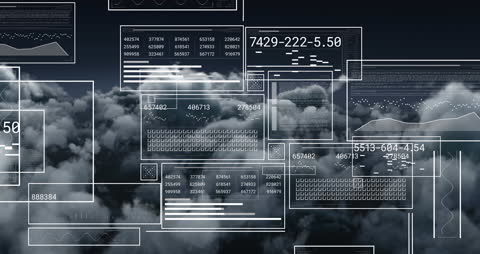 Data Flow and Technology Interface Over Cloudy Skies