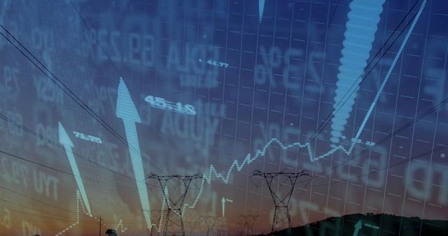 Energy Infrastructure and Data Visualization Composite