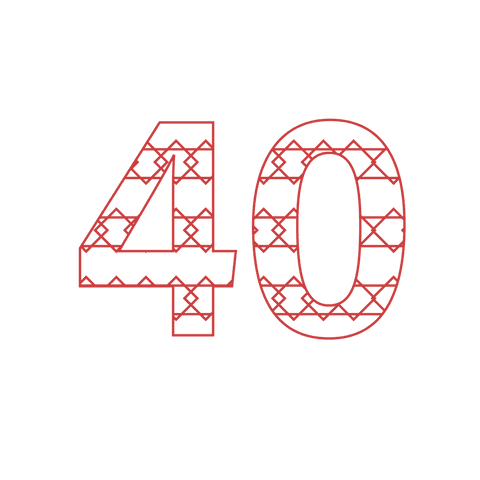 Red Number 40 Tessellated design on Transparent Background - Download Free Stock Videos Pikwizard.com
