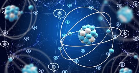 Global Network of AI Data Processing with Molecular Imagery - Download Free Stock Images Pikwizard.com