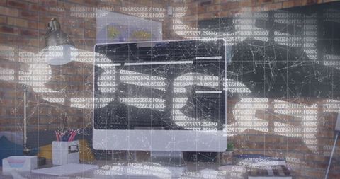 programmer's desktop with modern coding overlay - Download Free Stock Images Pikwizard.com