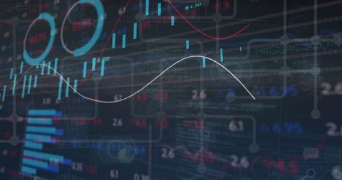 Innovative Data Analytics Interface with Dynamic Trend Curves - Download Free Stock Images Pikwizard.com