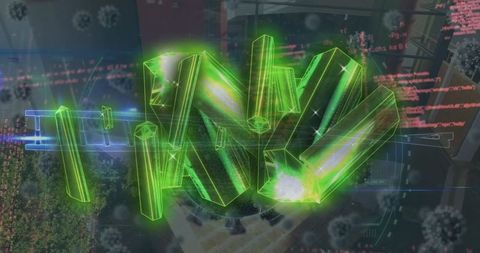 3d floating tiny letters amidst digital elements and virus particles - Download Free Stock Images Pikwizard.com