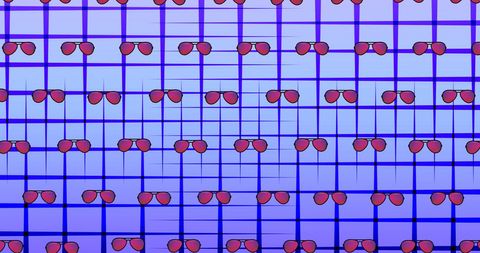colorful sunglasses pattern on geometric blue background - Download Free Stock Images Pikwizard.com