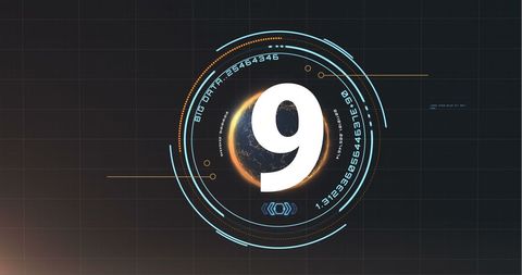 High-tech digital countdown timer