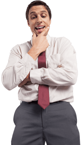 thoughtful businessman pausing for consideration in formal attire - Download Free Stock Videos Pikwizard.com